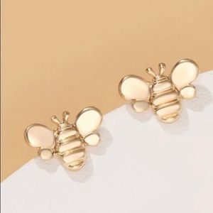 Gold Bumblebee Earrings
